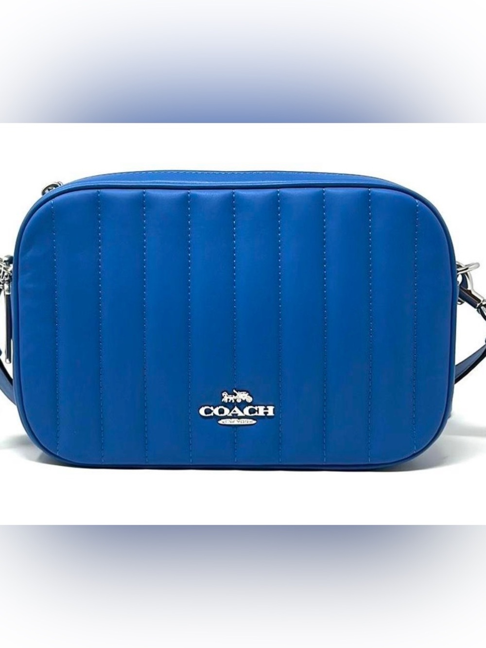 Coach Jes Quilted Leather Crossbody Camera Bag - Electric Blue 💙